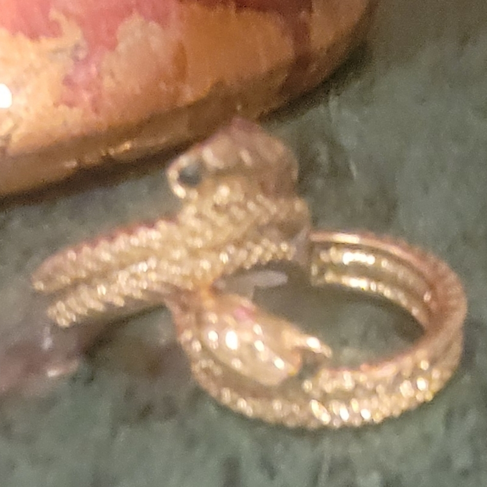 Betsey Johnson Gold Snake Earrings
